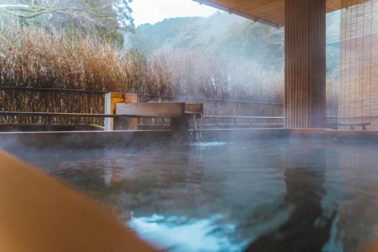 A photo depicting a Japan Onsen.